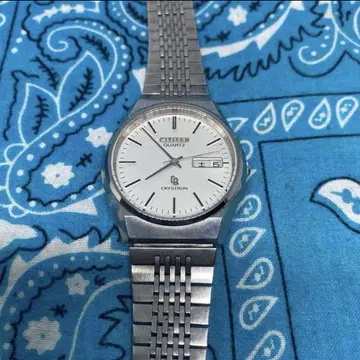 고품질 작동 CITIZEN CRYSTRON 7303 정품 벨트 포함 쿼츠