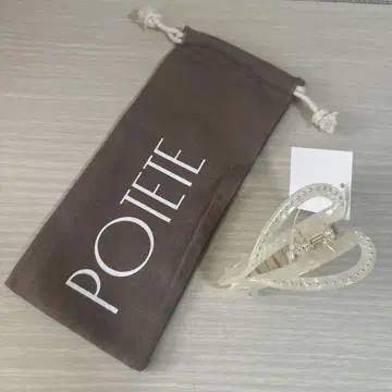 POTETE 스터드 하트 헤어 클립 복조리 세트
