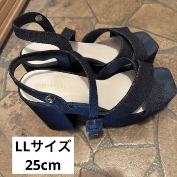 Esperanza 라쿠모리 통굽 샌들 데님