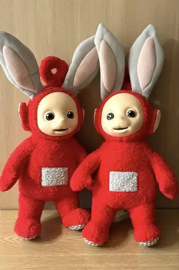 Teletubbies 텔레토비즈 토끼 귀 BIG 봉제 인형 (포) 2개