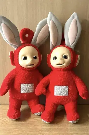 Teletubbies 텔레토비즈 토끼 귀 BIG 봉제 인형 (포) 2개