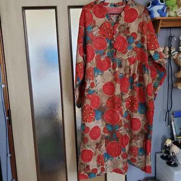꽃무늬 빅 넉넉한 롱 원피스