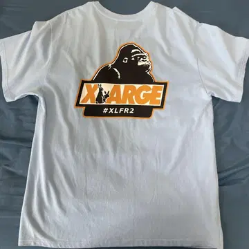 XLARGE 티셔츠 화이트 라이트 블루 #XLFR2