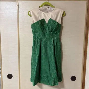 atelier qufou 그린 레이스 드레스