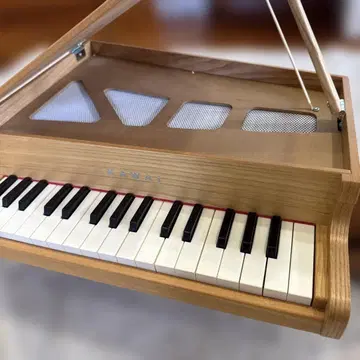 KAWAI 미니 피아노 내추럴 우드 미니 그랜드 피아노와 악보대 세트