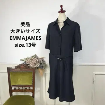 새상품급 빅 사이즈 EMMAJAMES 블랙 원피스