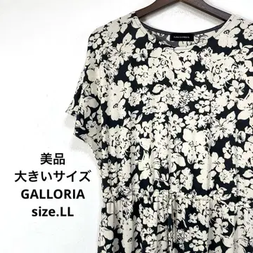 99 새상품급 빅 사이즈 GALLORIA 플라워 원피스