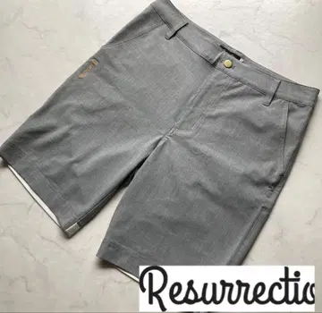 Resurrection 그레이 숏 팬츠
