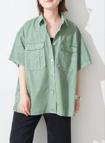 Spick and Span 스픽 앤 스팬 새상품급 사파리 셔츠 카키