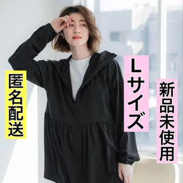 코카 coca UV 차단 개더 후드티 블랙 UV 차단 후드티 블랙