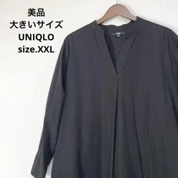 새상품급 빅 사이즈 유니클로 블랙 원피스 15호