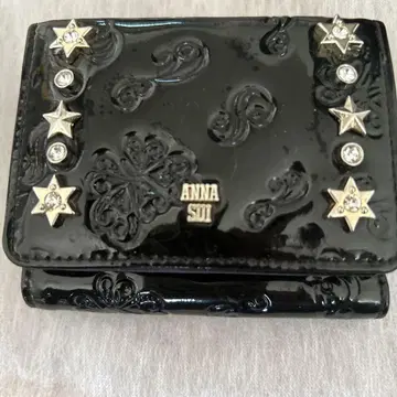 ANNA SUI 3단 폴더형 지갑 블랙