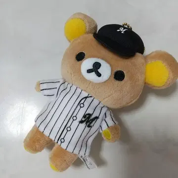 리락쿠마 지바 롯데 마린스 키링 마스코트 봉제 인형