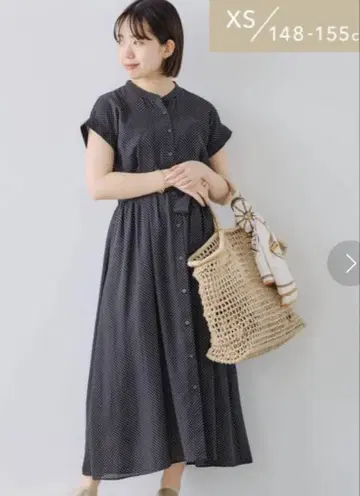 유나이티드 애로우즈 원피스 블랙 도트 XS