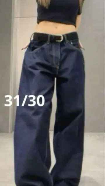 GAP 슈퍼 배기 데님 31W30L 다크 린스 대인기 완판