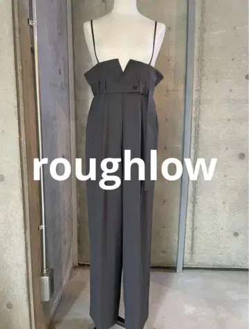 roughlow 새상품급 verseau 하이웨스트 와이드 살로펫 그레이