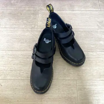 Dr. Martens EVIEE 멜리 제인 신발 블랙 펌프스