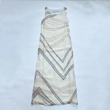 Max Mara 슬리브리스 롱 프린트 원피스