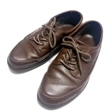 ECCO 25cm 가죽 스니커즈 브라운 컴포트 슈즈