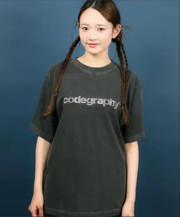 일본 한정 상품 codegraphy logo pigment tee 티셔츠