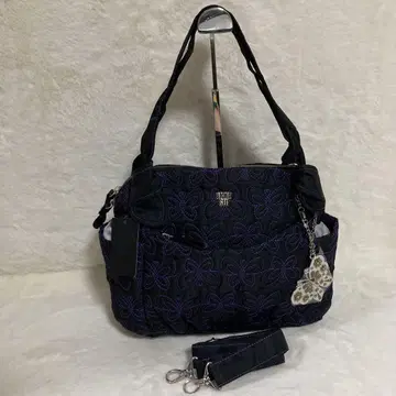 미사용 새상품 ANNA SUI 안나수이 2way 숄더백 나비 참