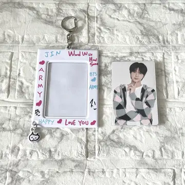 BTS Jin 진 RUNSEOKJIN 포토 카드 홀더