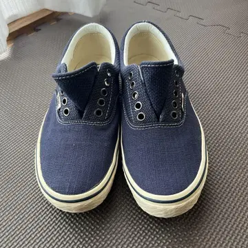 반스 오센틱 네이비 스니커즈 26.5cm 박스, 끈 없음