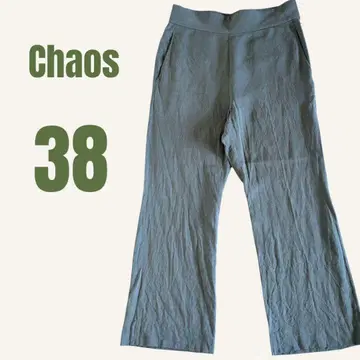 Chaos 팬츠 린넨 블렌드 카키?