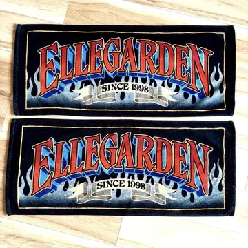 ELLEGARDEN 로고 페이스타월 타월 2장 세트