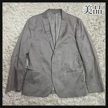 [새상품급] CK 캘빈클라인 그레이 테일러드 자켓 실크
