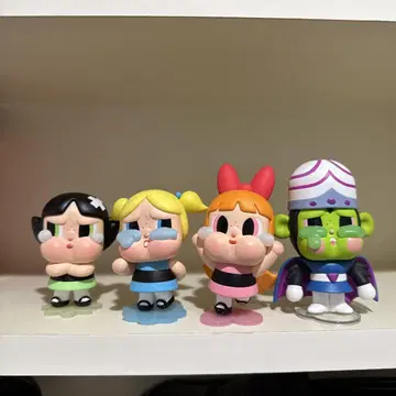 Popmart crybaby 파워 퍼프 걸스 4개 세트