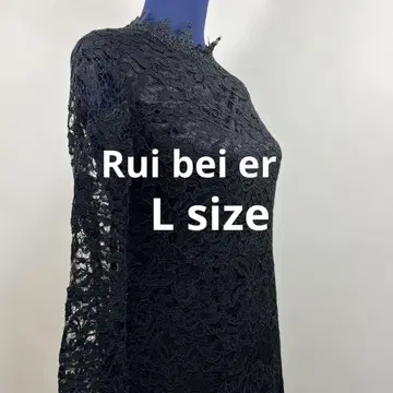Rui bei er 블랙 레이스 드레스 24A271