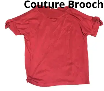 쿠튀르 브로치 Couture Brooch 빨간색 티셔츠 상의 리본