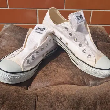 CONVERSE ALL STAR 컨버스 화이트 슬립온 25.5