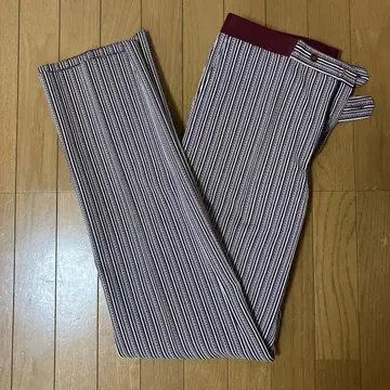 90s NEW BELT SLACKS 빨흰색 스트라이프 프랑스제