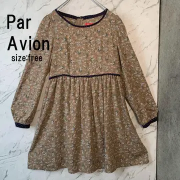 Par Avion 원피스 베이지 미니 꽃무늬 SIZEFREE