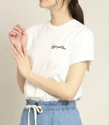 짐플렉스 Gymphlex 로고 자수 티셔츠