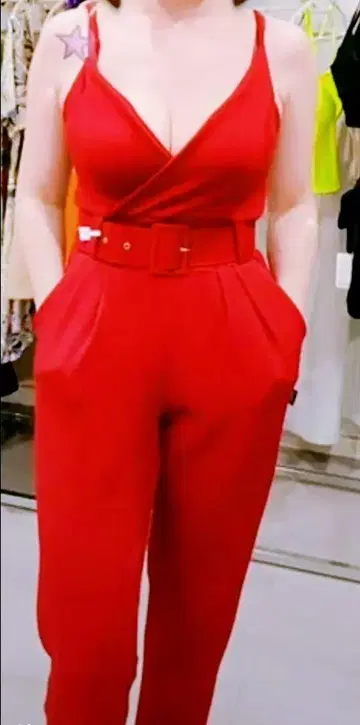 여성용 스트랩 점프 수트 벨트 포함