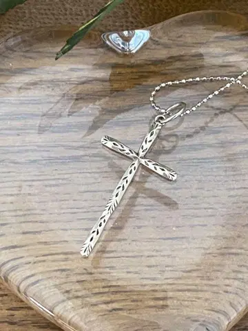 아가 십자가 목걸이 크로스 목걸이 참 실버 925 목걸이
