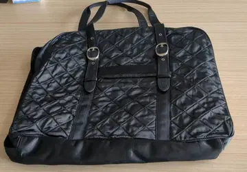 퀼팅 블랙 토트백