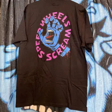 SPEED WHEELS SCREAM 티셔츠 블랙 M 산타크루즈