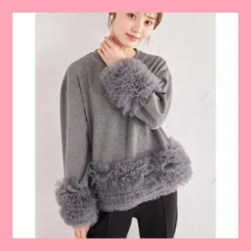 tocco 토코 휘핑 튤 컷 풀오버 여성용 상의