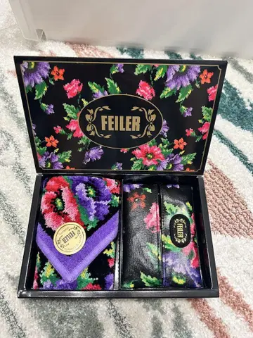 FEILER 손수건 10장 세트와 덤