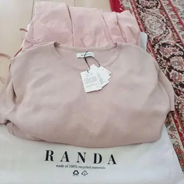 RANDA 반팔 롱 원피스 핑크 할인