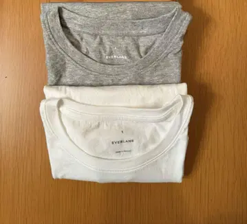 Everlane 오가닉 코튼 티셔츠 2장 세트 S