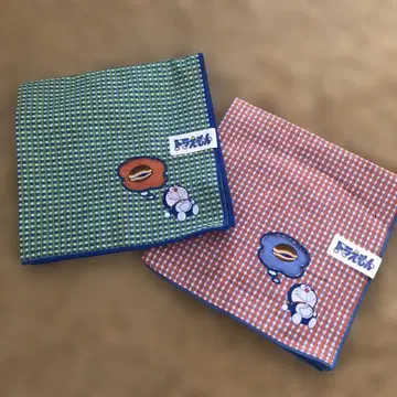 미사용 새상품 도라에몽 손수건 2장 세트