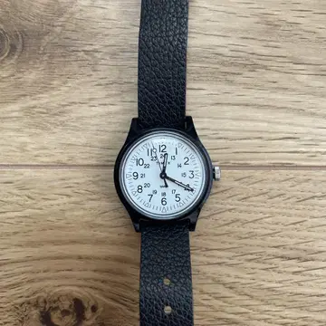 TIMEX 오리지널 캠퍼 29mm 블랙 가죽