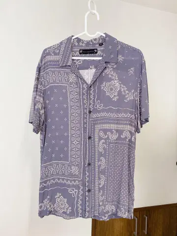 ALLSAINTS 페이즐리 무늬 반팔 셔츠 XS 올세인츠
