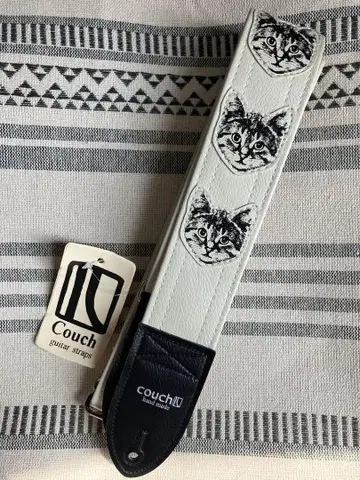 couch 기타 스트랩 냥냥냥 화이트 화이트 White
