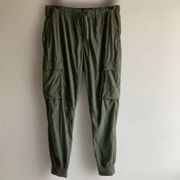 H&M 카고 팬츠 카키 그린 EUR L 슬림 핏